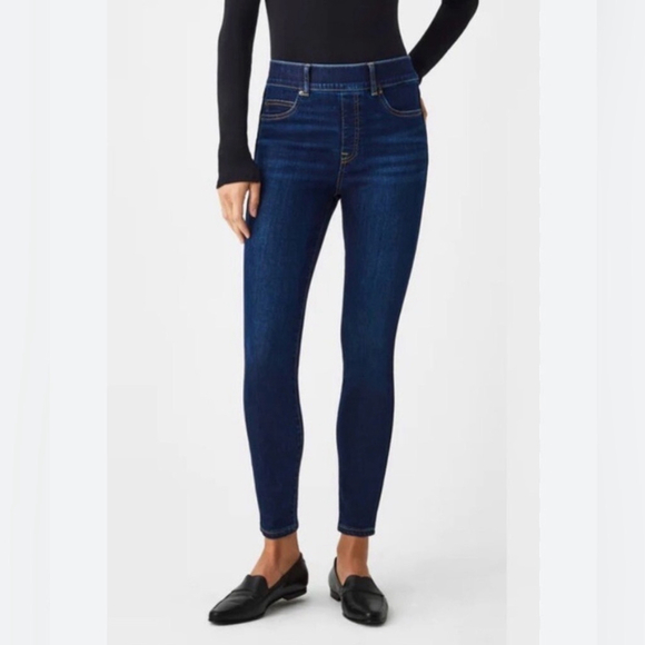 SPANX Denim - SPANX High Rise Ankle Skinny Jeans Dark Blue Jeans size medium